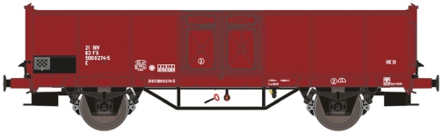 Exact-Train EX23973 - H0 - Offene Güterwagen E, FS, Ep. IV